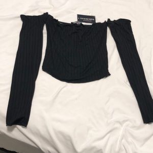 Fashion Nova Off-the-shoulder Crop Top